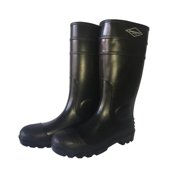 Diamondback L-G06B15 Black Knee Boots Size 15 for Work and Protection