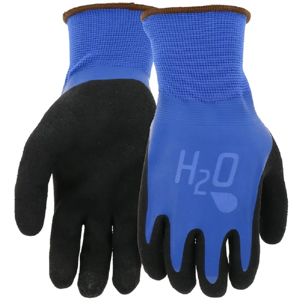 Mud SM7186BS Latex Coating Gloves Small Cobalt Blue for Cleaning and Protection