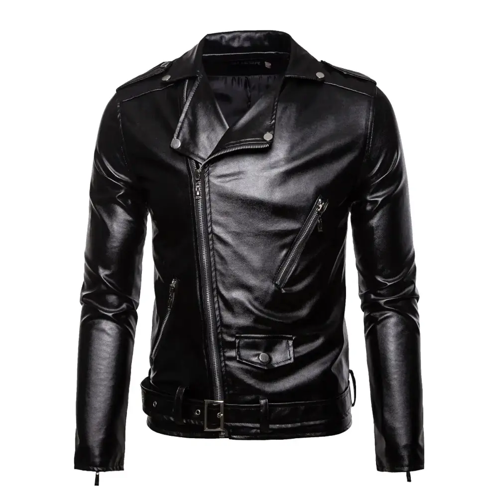 Leather Jackets for Men Fall Jacket Men's Discount Casual Winter Warm Blouse Thickening Coat Outwear Blouse Jacket Chrismas Gifts Black S-5XL