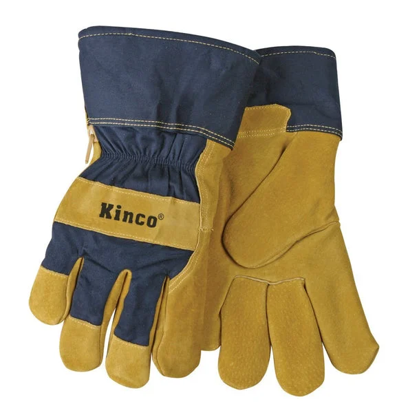 Kinco 1926-M Lined Split Pigskin Leather Palm Gloves Medium for Work and Utility