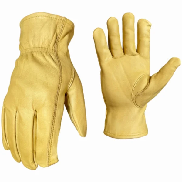 True Grip 98771-23 Water Resistant Leather Gloves Medium for All-Weather Use