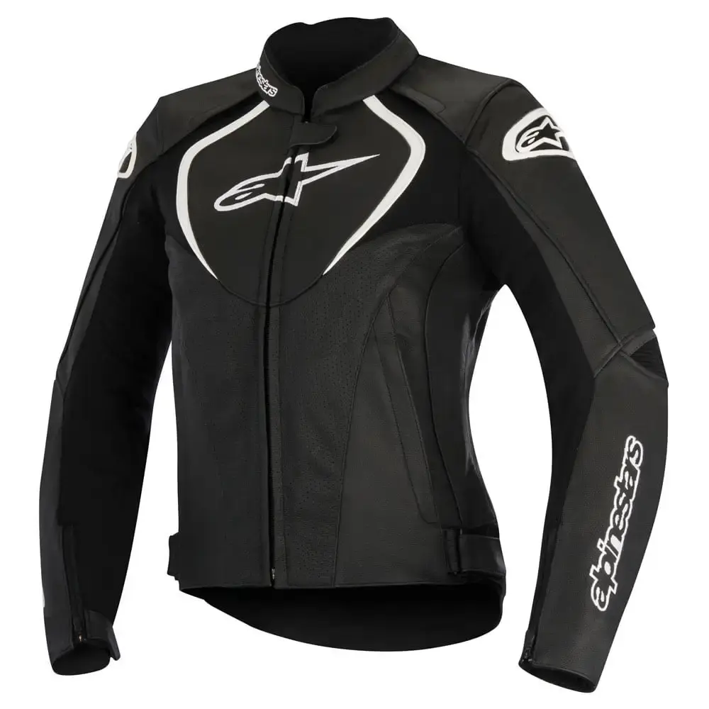 Alpinestars Stella Jaws Womens Perforated Leather Jacket Black 48 Euro