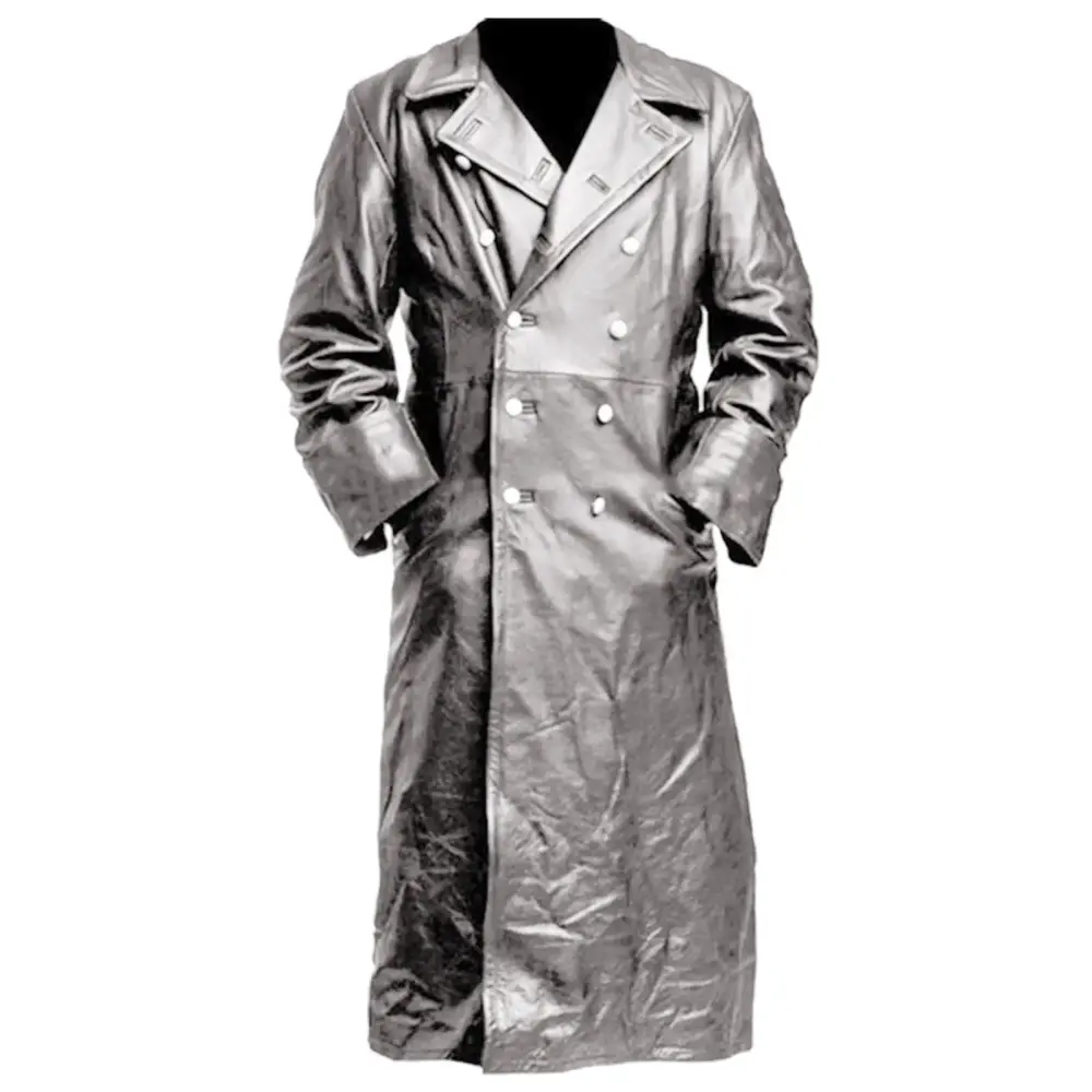 Cropped Leather Jacket for Men Mens Coat Discount Casual Solid Color Long Jacket Slim Leather Jacket Vintage Leather Coat Chrismas Gift White S-5XL