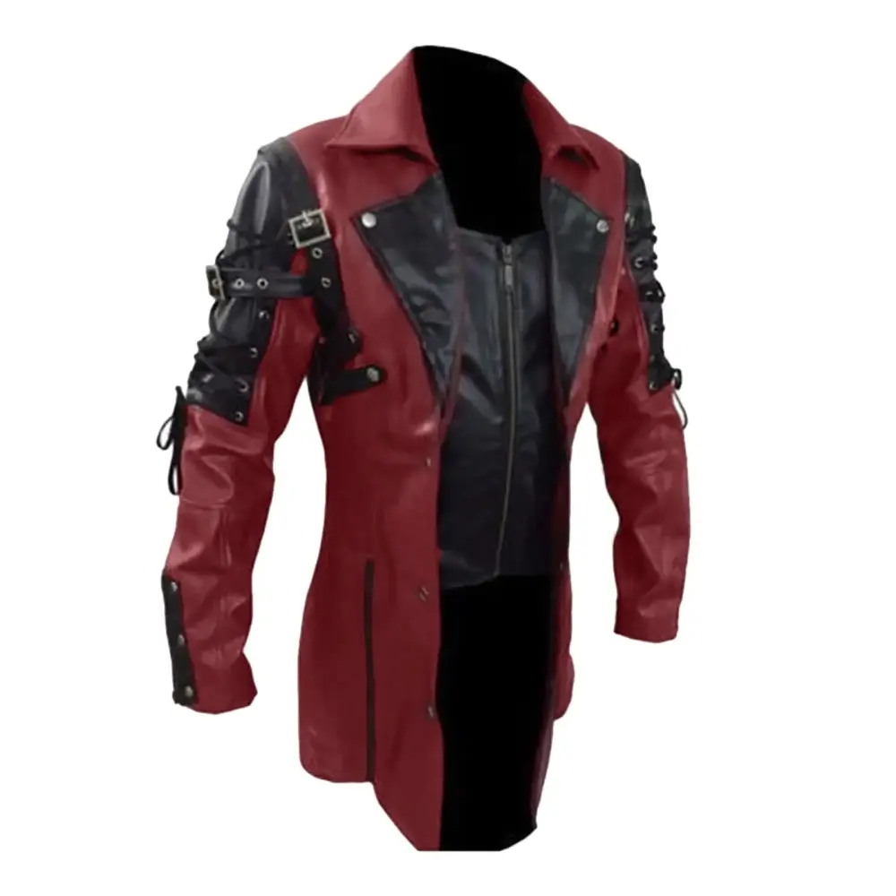 Godathe Mens Athletic Jacket Mens Lightweight Jackets Vintage Jacket Motorcycle Red XXL