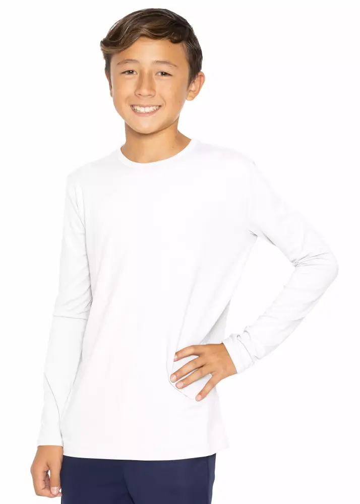 Stretch Is Ease Boy's Oh so Soft Long Sleeve Top - Child Size 6-14 Comfortable Shirt