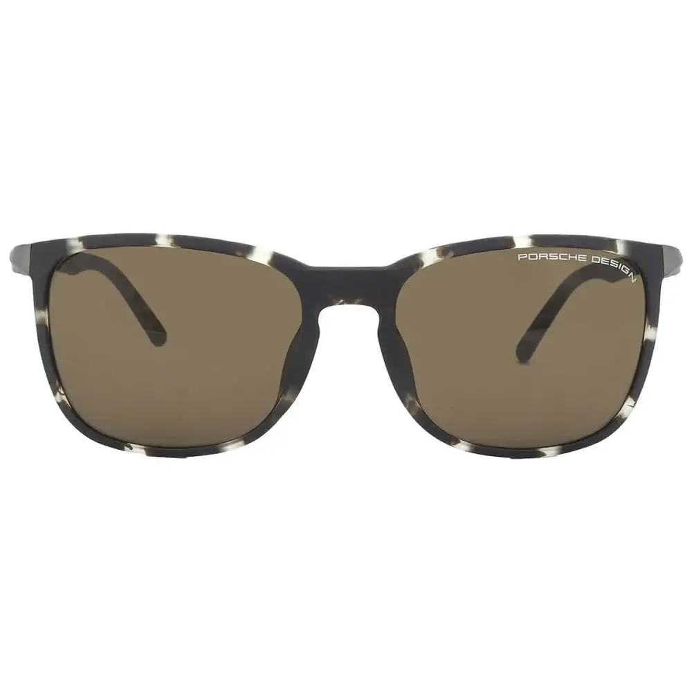 Porsche Design Brown Phantos Men's Sunglasses P8673 D 57 - MGW-5538