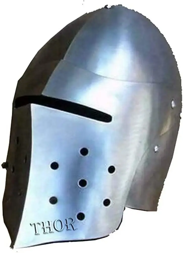 Medieval Knight Combat Close Helmet Great Sugarloaf Armor Halloween Costumes