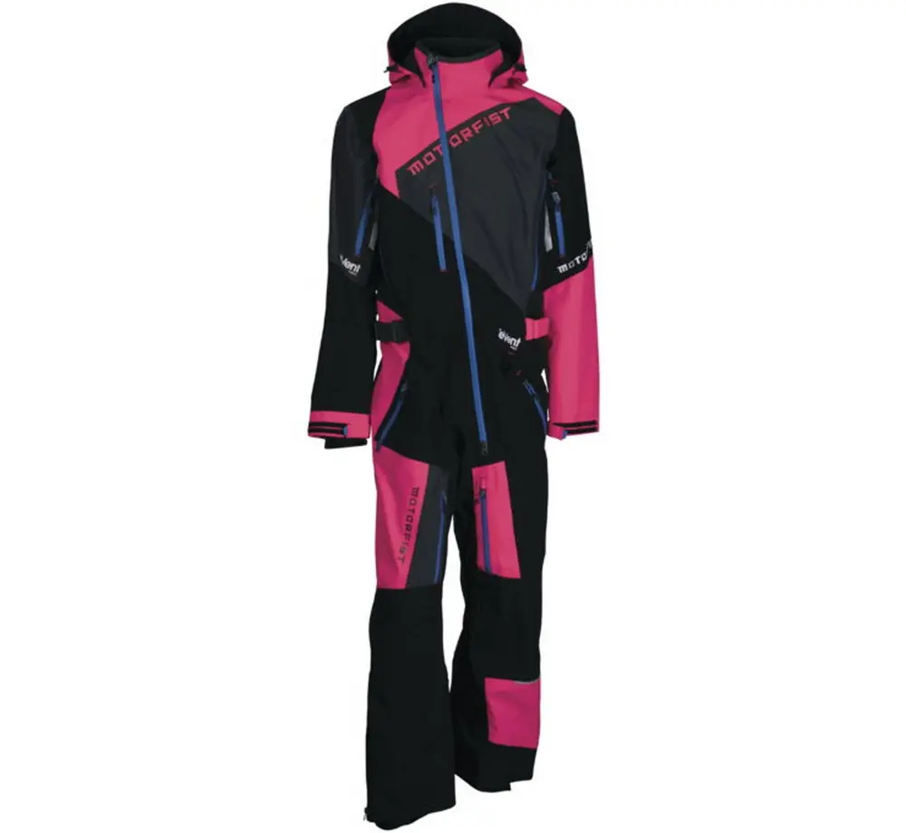 Motorfist Blitz II Mens Snow Monosuit Black/Pink XXL - MGW-10157