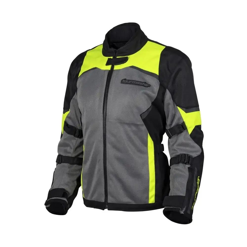Tourmaster Intake Air V6 Womens Motorcycle Jacket Black/Hi-Vis XL