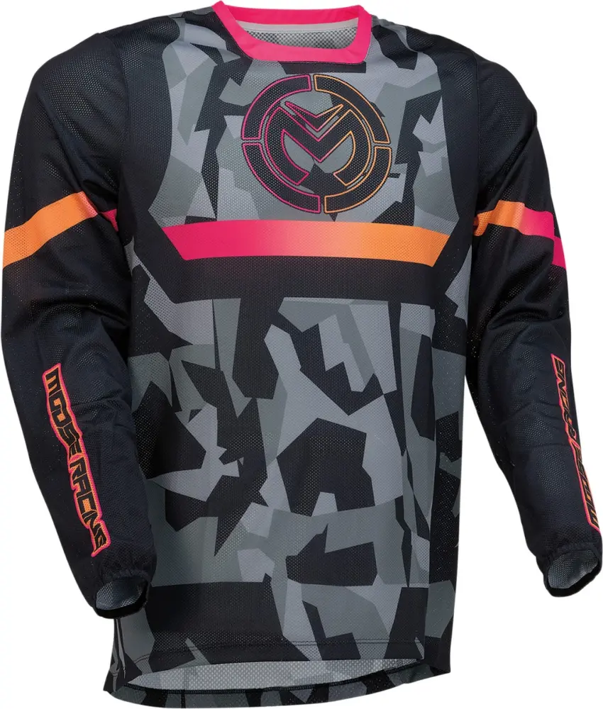 Moose Racing Sahara '22 Mens MX Offroad Jersey Stealth LG - MGW-22223