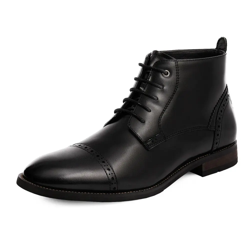 Men Lace Up Ankle Boots Motorcycle Classic Oxford Boots Shoes US SIZE 6.5-15