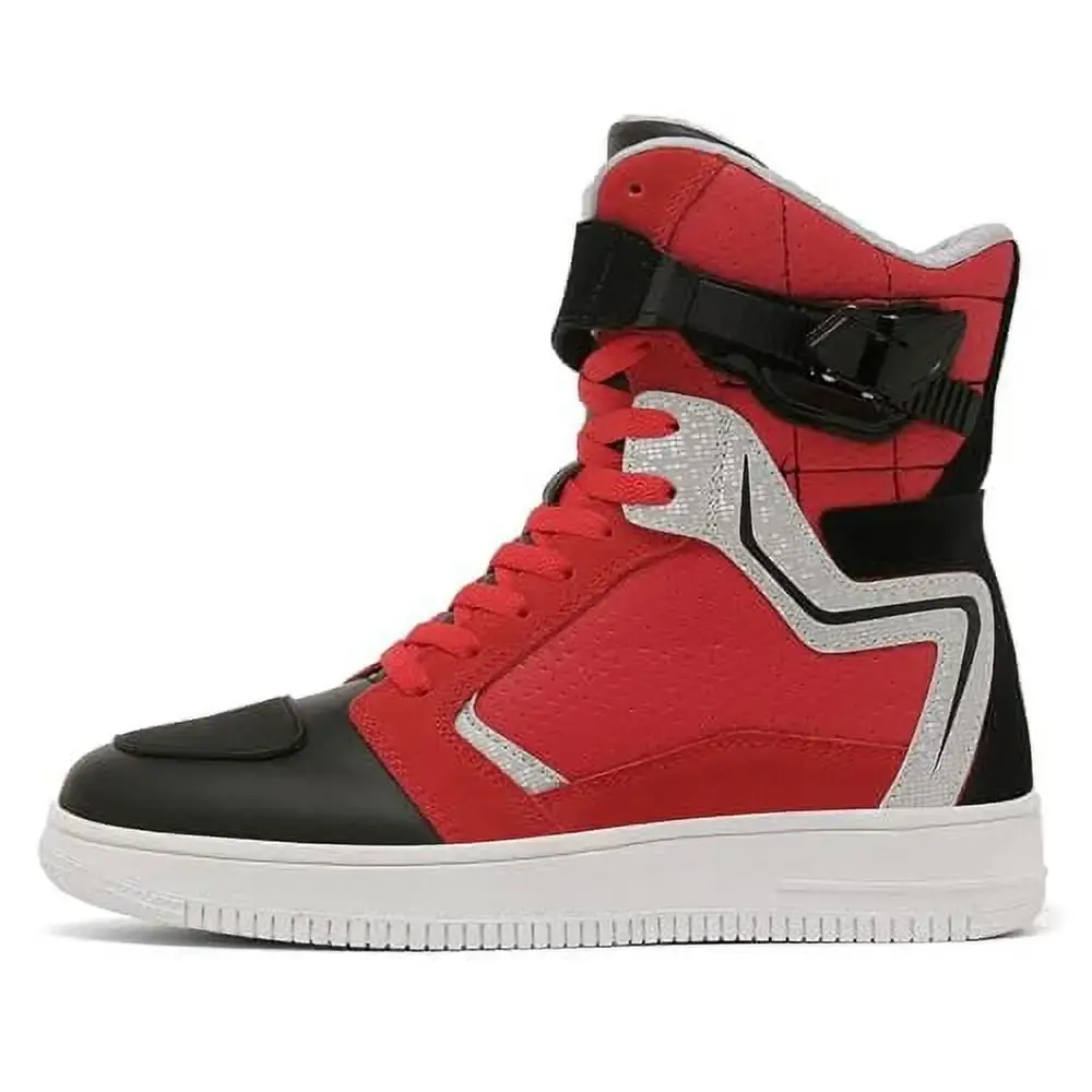 Men's Motorcycle Shoes.Casual Motorcycle Riding Boots Ankle Support Motorcycle Boots Road Street Riding Shoes Casual Breathable Powersports Shoes