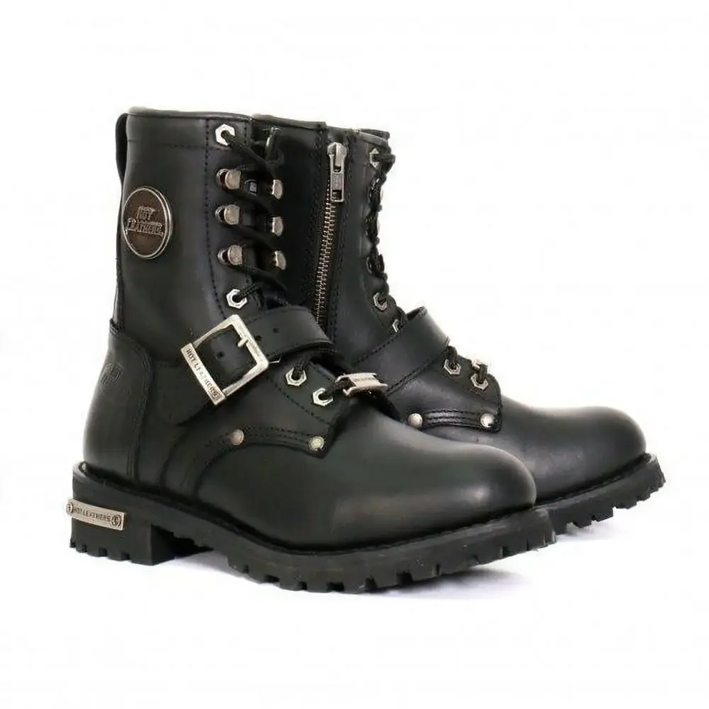 Hot Leathers BTL1001 Ladies 7-inch-Tall Logger Leather Boot with Buckle 11