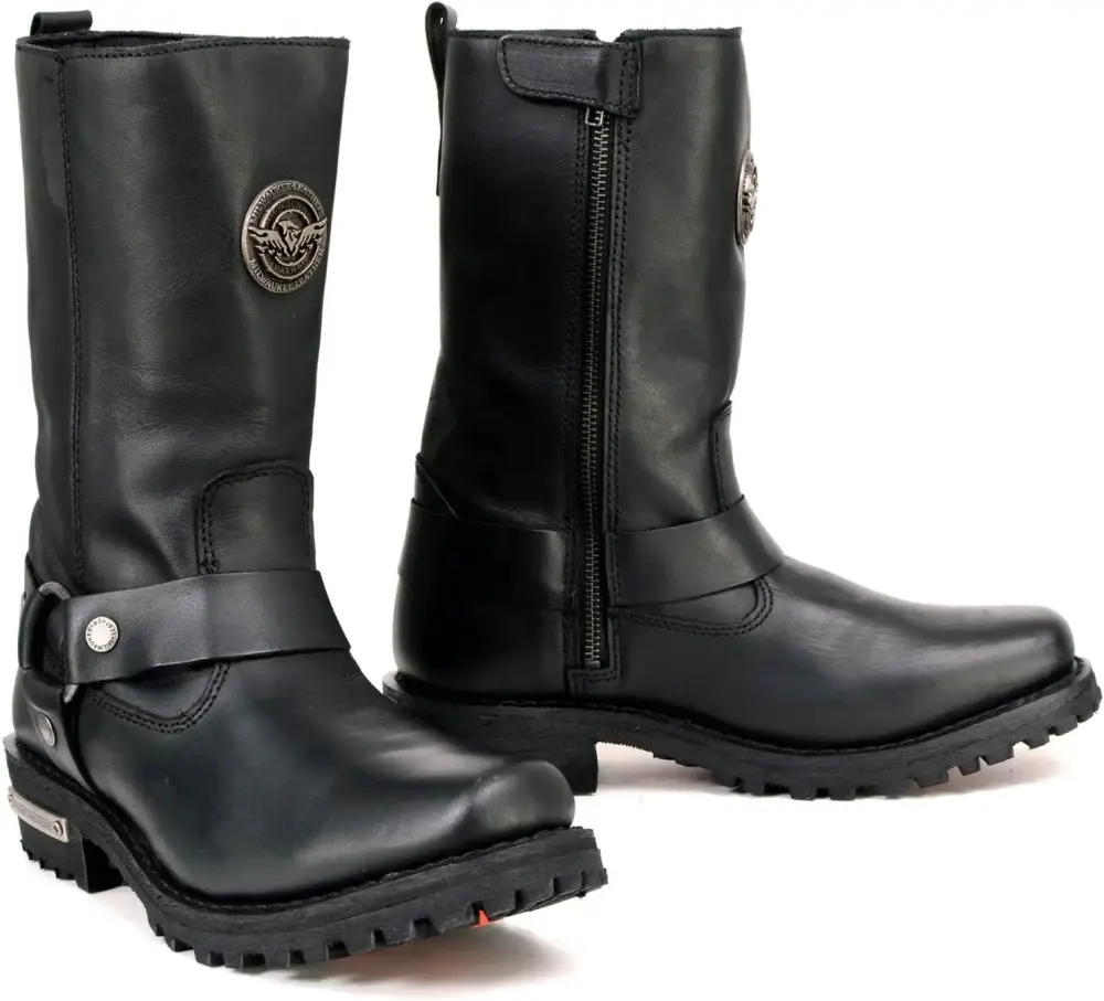 XINZHEN Women's Premium Leather Motorcycle Harness Boots Collection MBL - 6