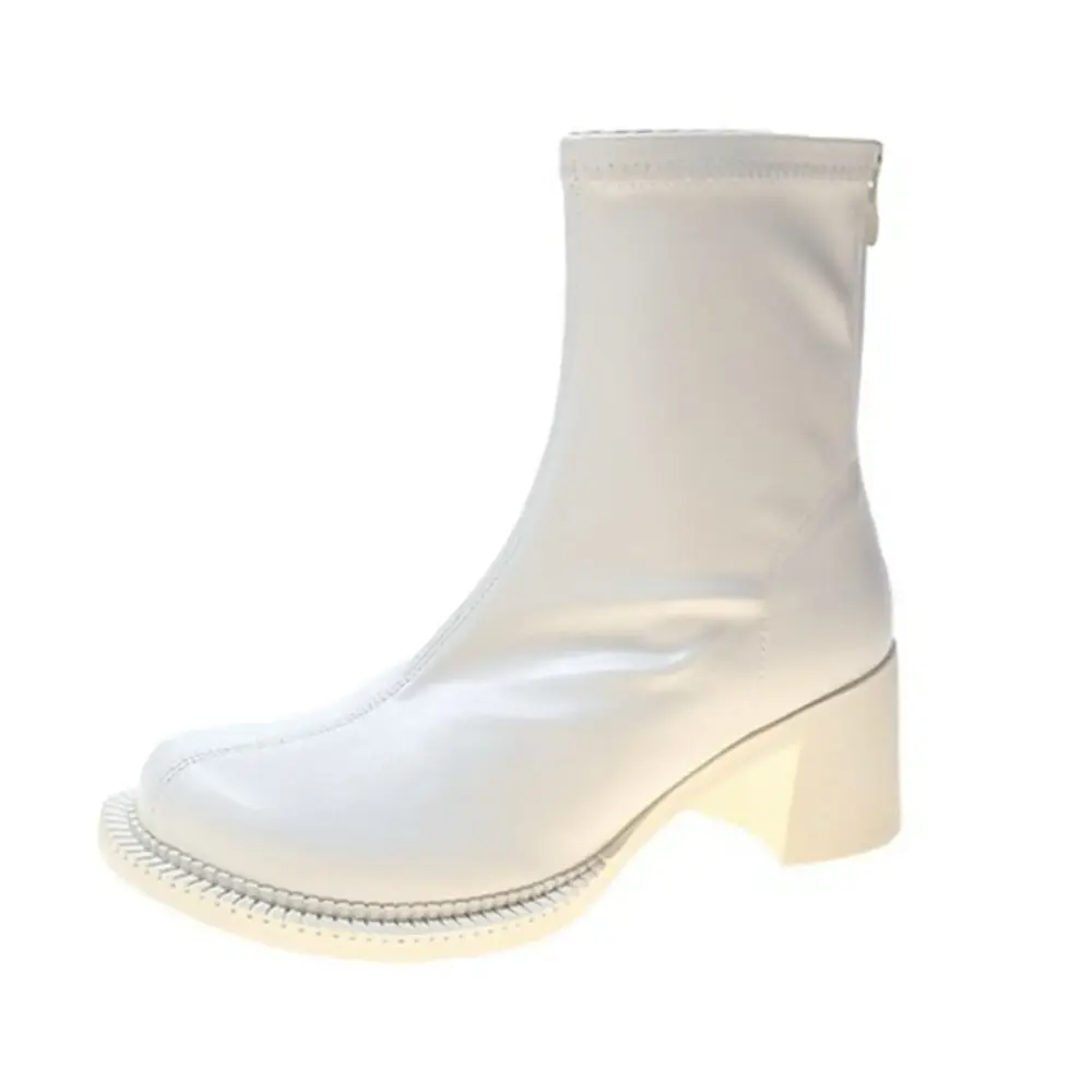 Red Shoes Women Leather Boots Retro Rider Boots Motorcycle Boots Shoes Shoes For Women