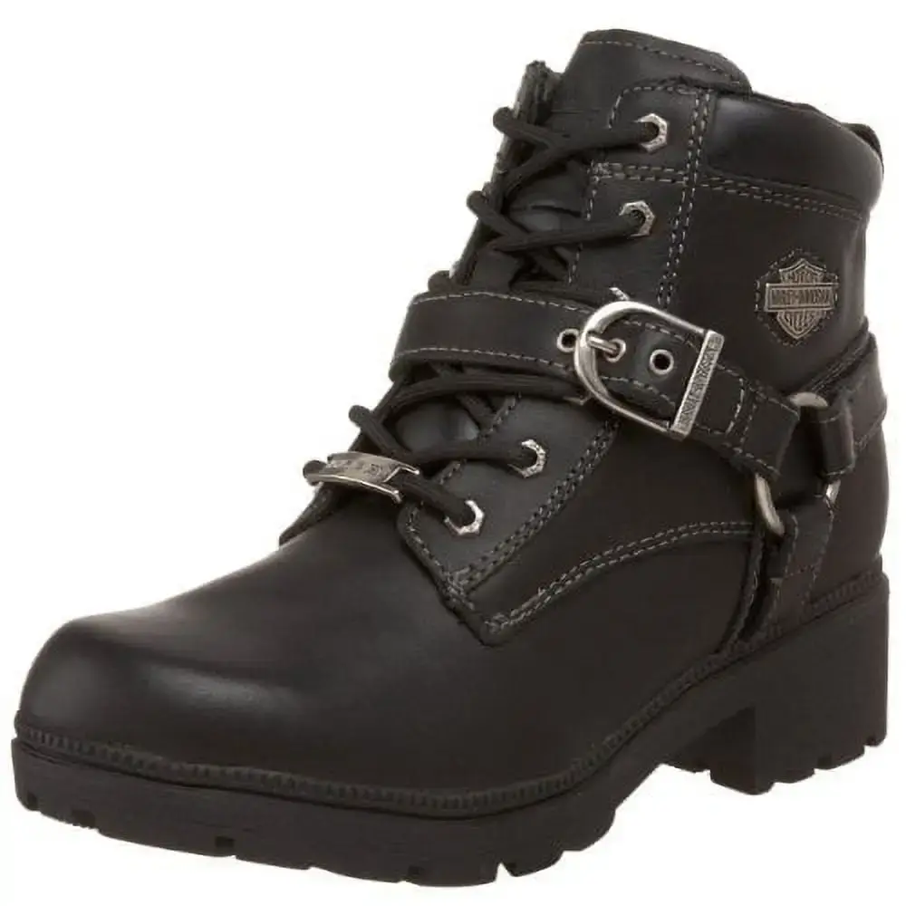 HARLEY-DAVIDSON FOOTWEAR Women's Tegan Ankle Boot BLACK - MGW-7736