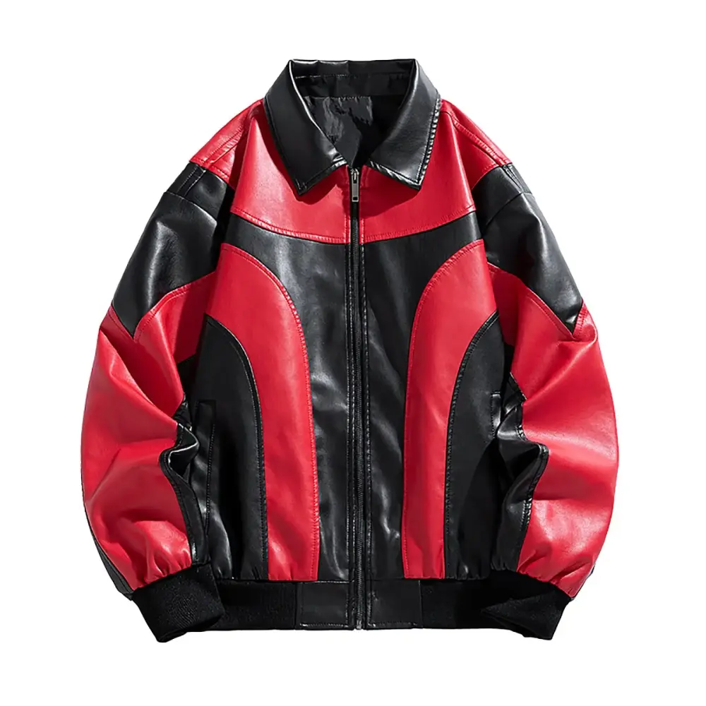 Aueoeo Men's Jacket.Men's Windproof Lightweight Men's Fashion Men's Leather Motorcycle Jackets Casual Tops Coats Breathable Multi-Pocket On Clearance