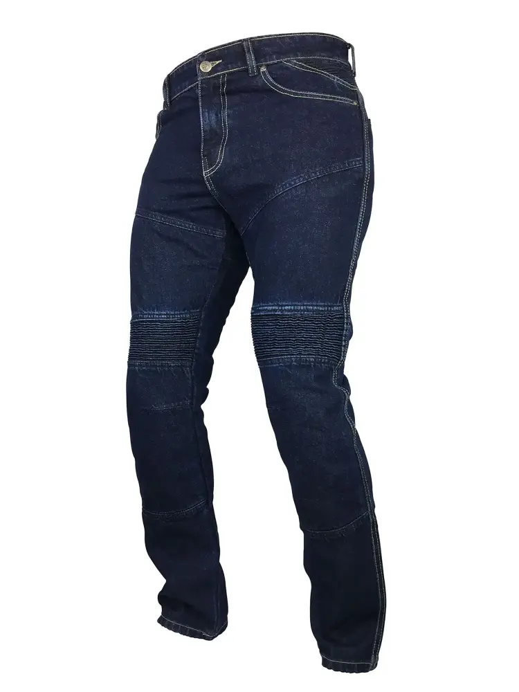 Fashio Mens Protective Lined Motorcycle Biker Stylish Jeans Denim Pants