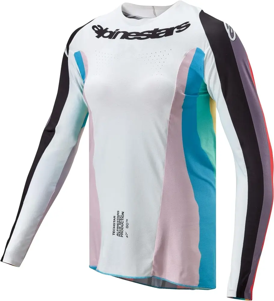 Alpinestars Stella Techstar Womens Jersey Black/Multicolor (X-Large. White Black/Multicolor)