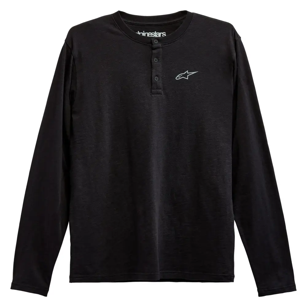 Alpinestars Gravel Henley Mens Long Sleeve T-Shirt Black XL
