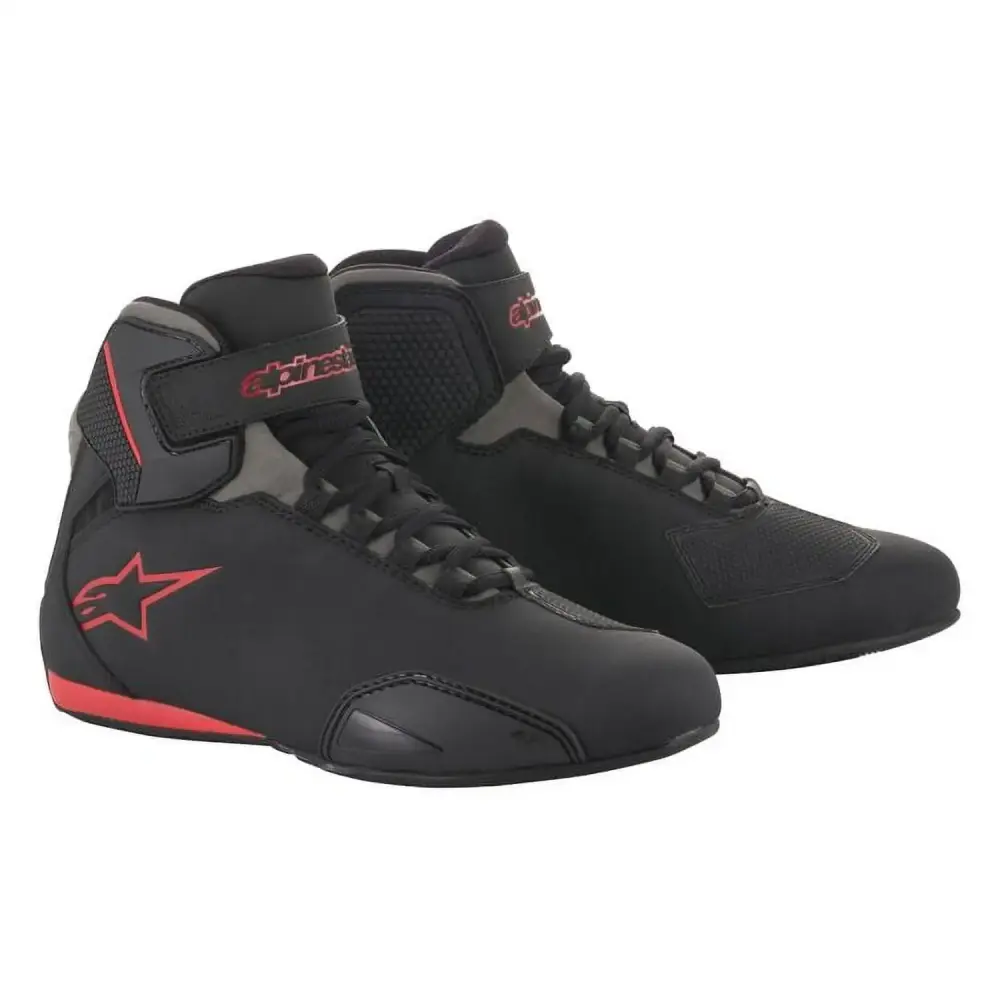 Alpinestars Sektor Shoes - Black/Gray/Red - US 11.5 - MGW-29080