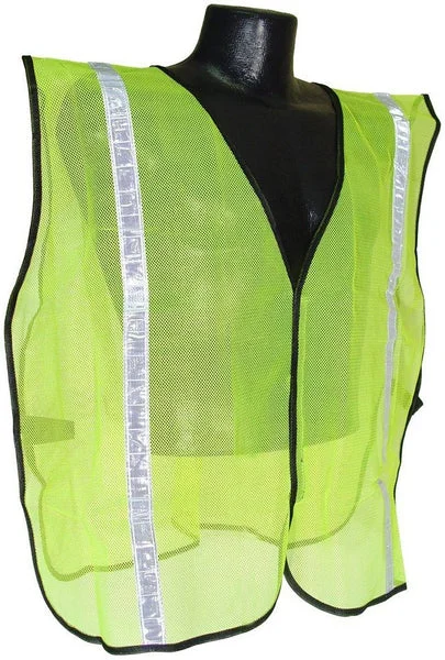 Radians SVG1 Non Rated Safety Vest With 1 Inch Tape, Size S to XL, High Visibility Work Vest