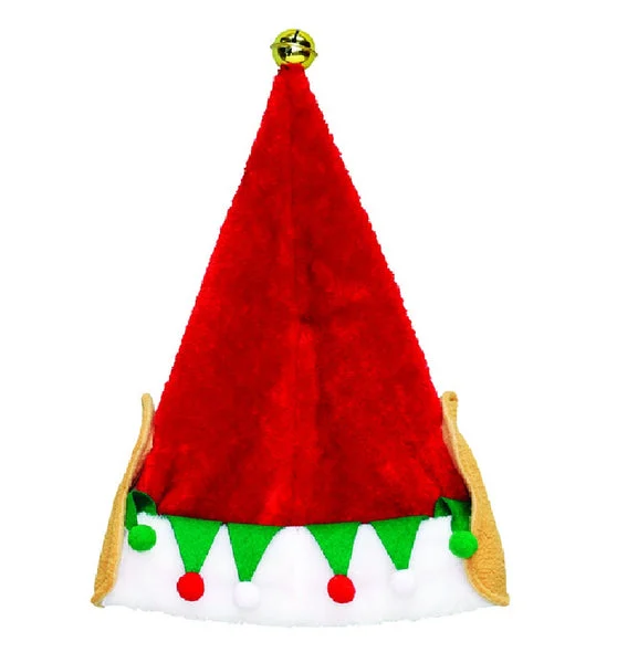 Dyno Christmas Elf Ear Santa Hat Plush 17 Inch Festive Holiday Accessory