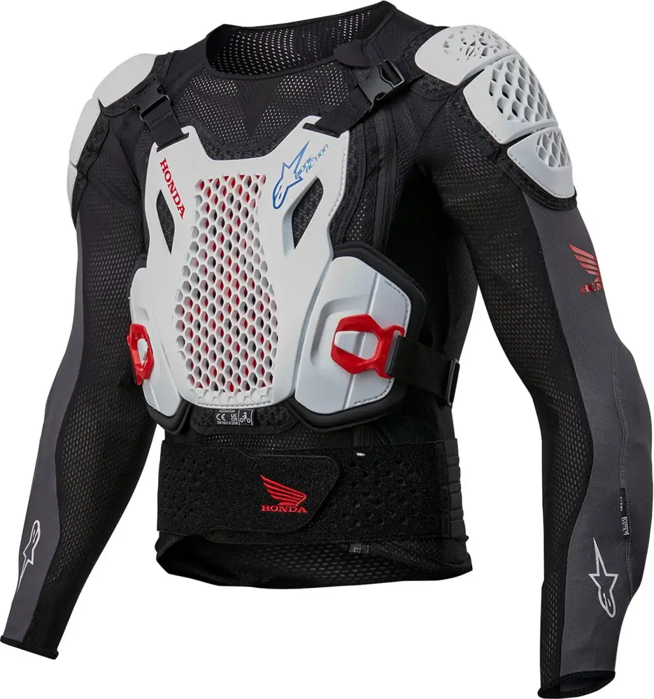 Alpinestars Honda Bionic Plus V2 MX Offroad Protective Jacket Black/Red XL