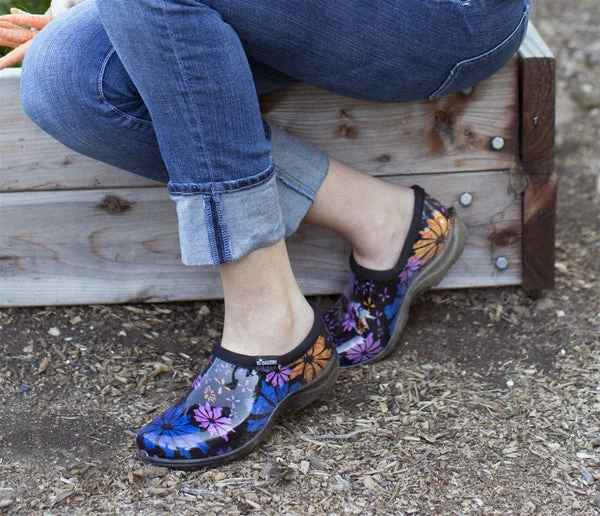 Sloggers Women's Waterproof Rain & Garden Shoe Flower Power Size 8