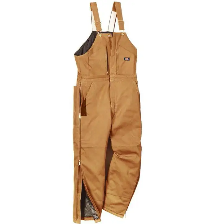 Dickies TB839BD2XLR Men's Regular Fit Duck Insulated Bib Overalls 2XL Brown