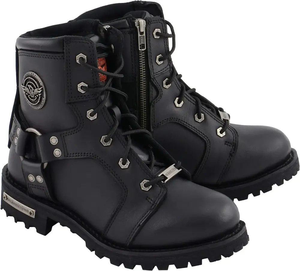 XINZHEN Women's Premium Leather Motorcycle Harness Boots Collection MBL - 10