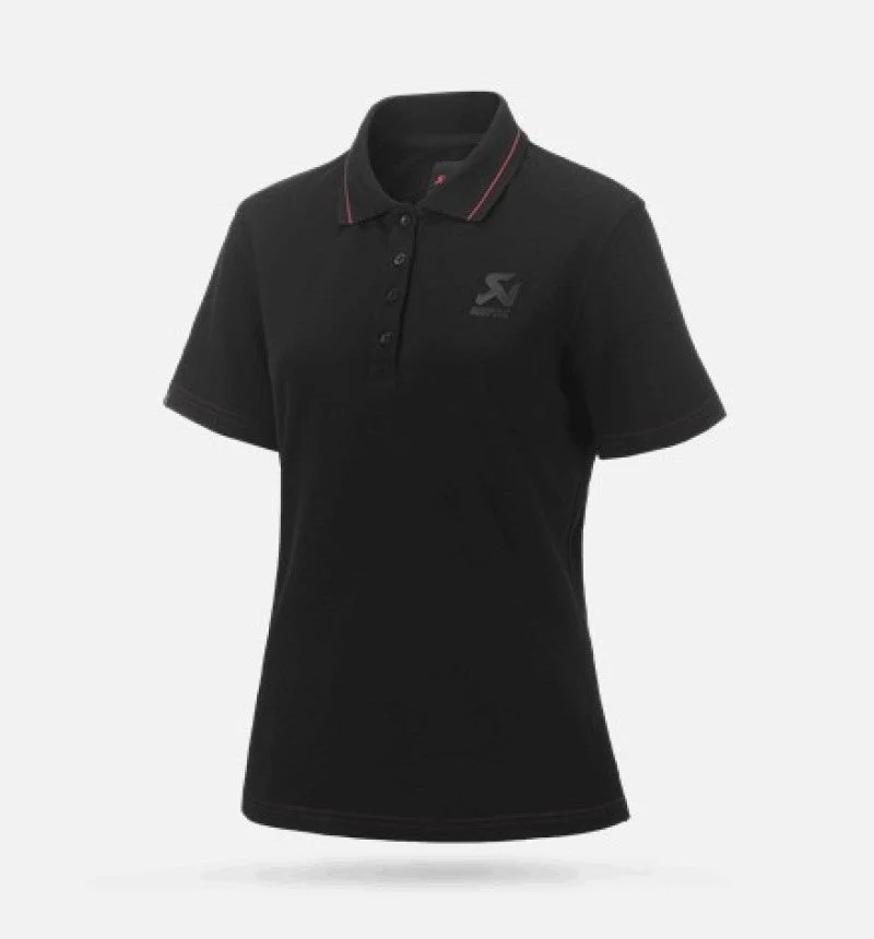 Akrapovic Corpo Polo Black Womens L Premium Quality Casual Wear
