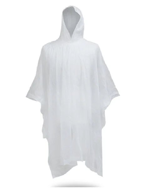 Boss 61 Rain Poncho Clear Waterproof Emergency Poncho