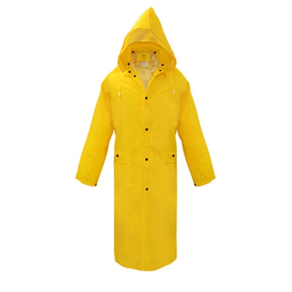 Boss 3PR8000YX Lined PVC Rain Jacket Extra Large Yellow