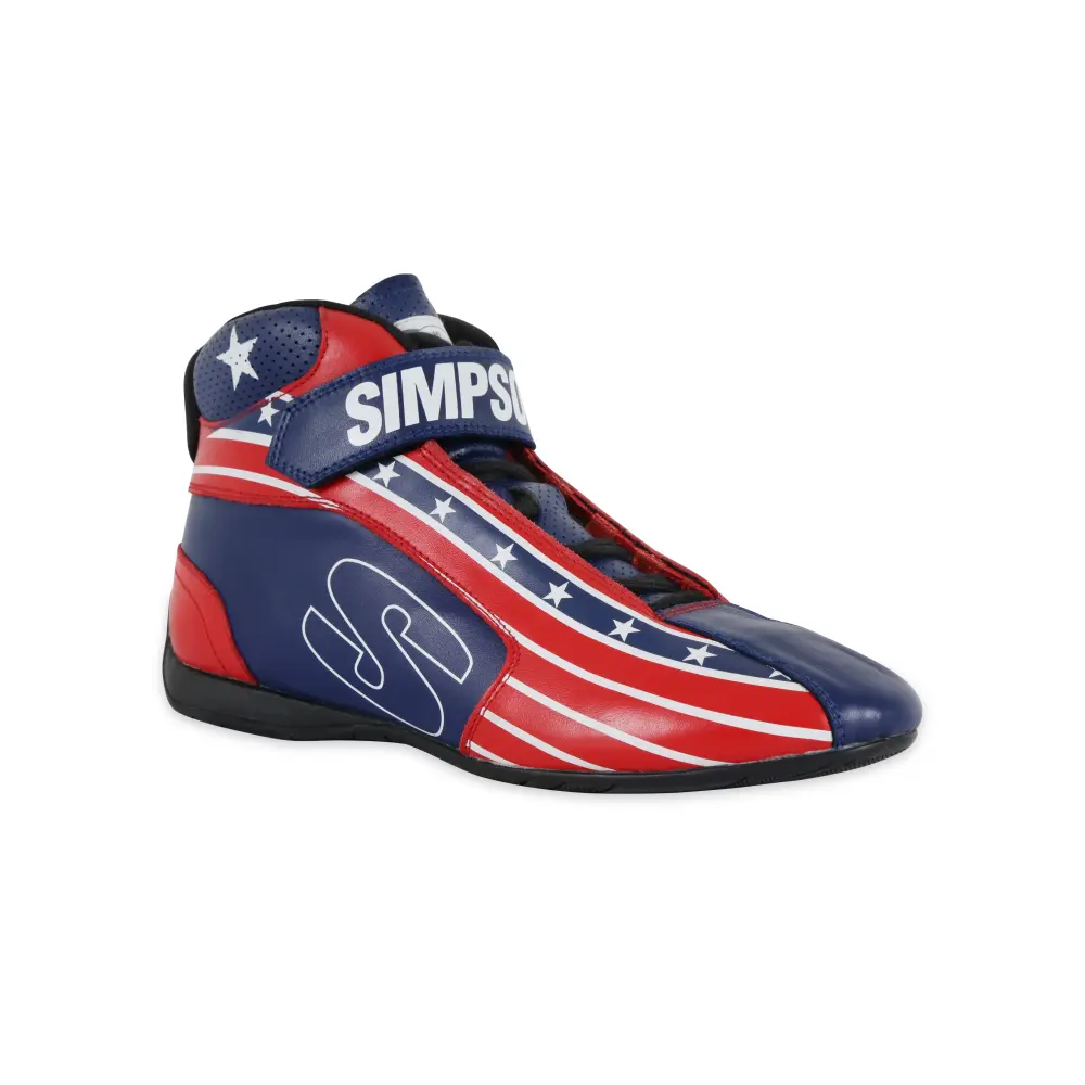 Simpson Racing DX2155P DNA X2 Shoes Pair Adult Size 15.5 Patriot