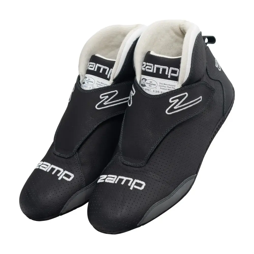 Zamp Race Shoes. Size 13 and Fire Retardant Socks. White. XL