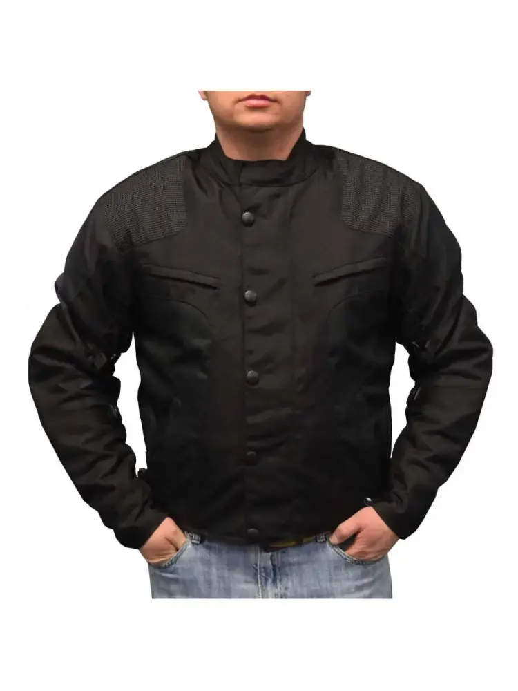 Redline Men's Water-Proof Armored Racing Motorcycle Jacket. Black M-4300 (M)