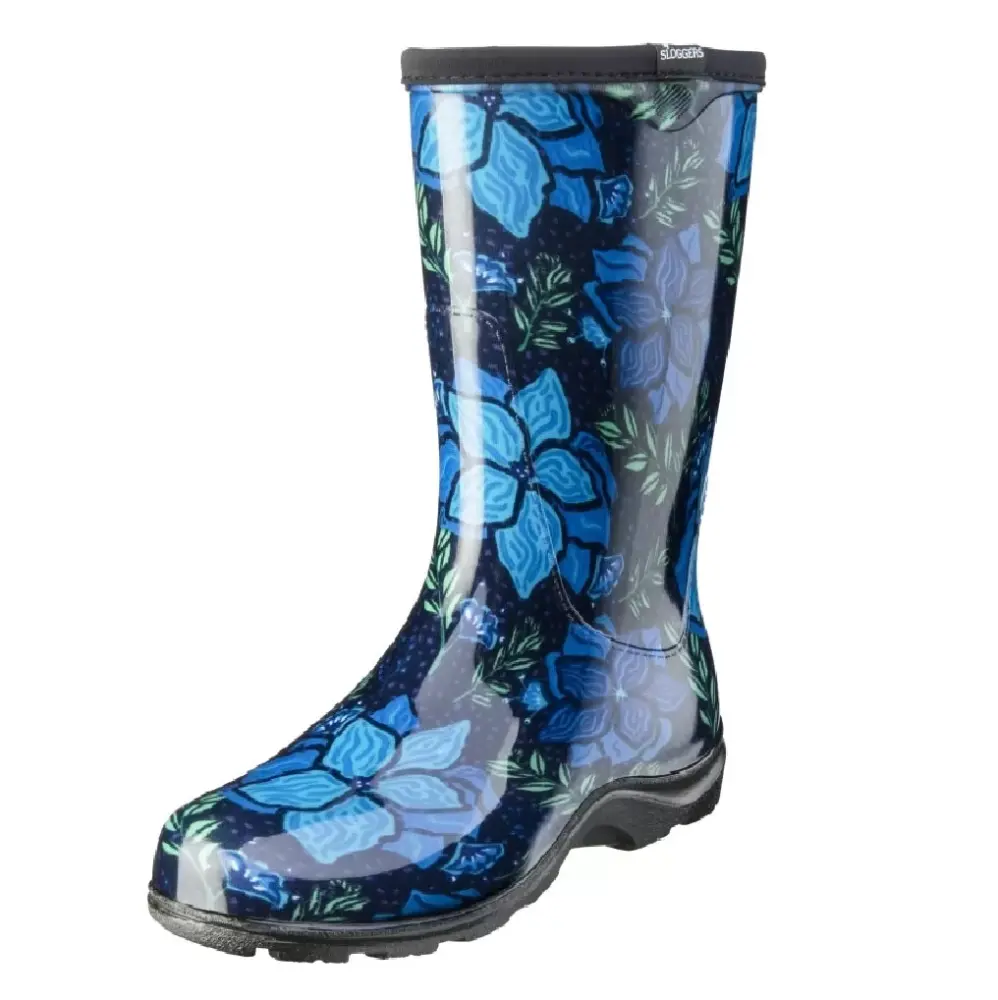 Sloggers 5018SSBL08 8 Inch Spring Surprise Rain Boots for Women