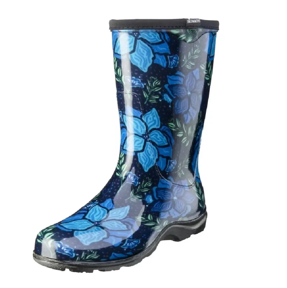 Sloggers 5018SSBL10 10 Inch Spring Surprise Rain Boots for Women