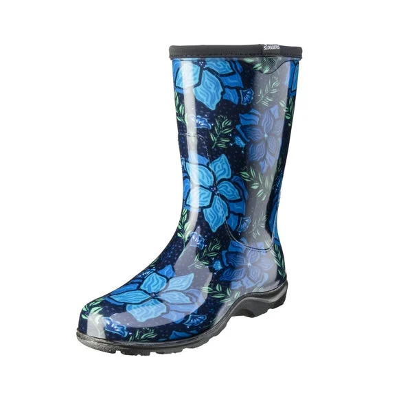 Sloggers 5018SSBL-07 Rain Boots Size 7 Blue Waterproof Footwear