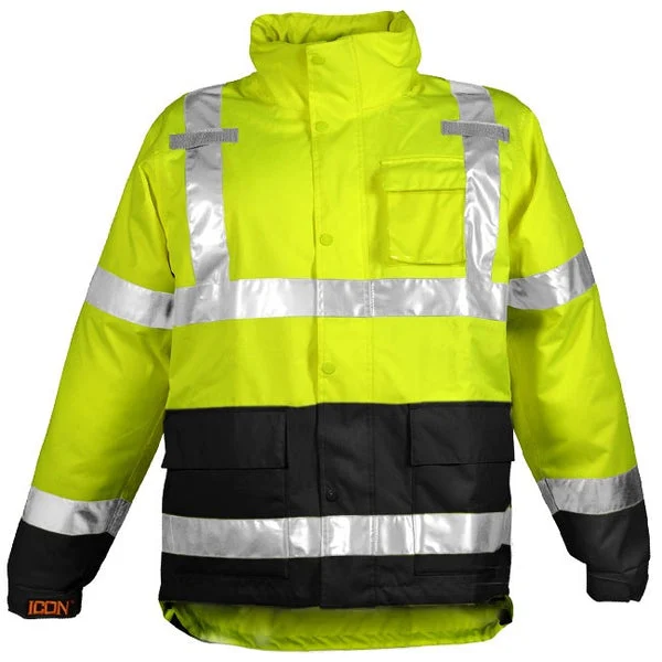 Tingley J24122-2X-01 Icon Hi-Vis Waterproof Breathable Rain Jacket XXL