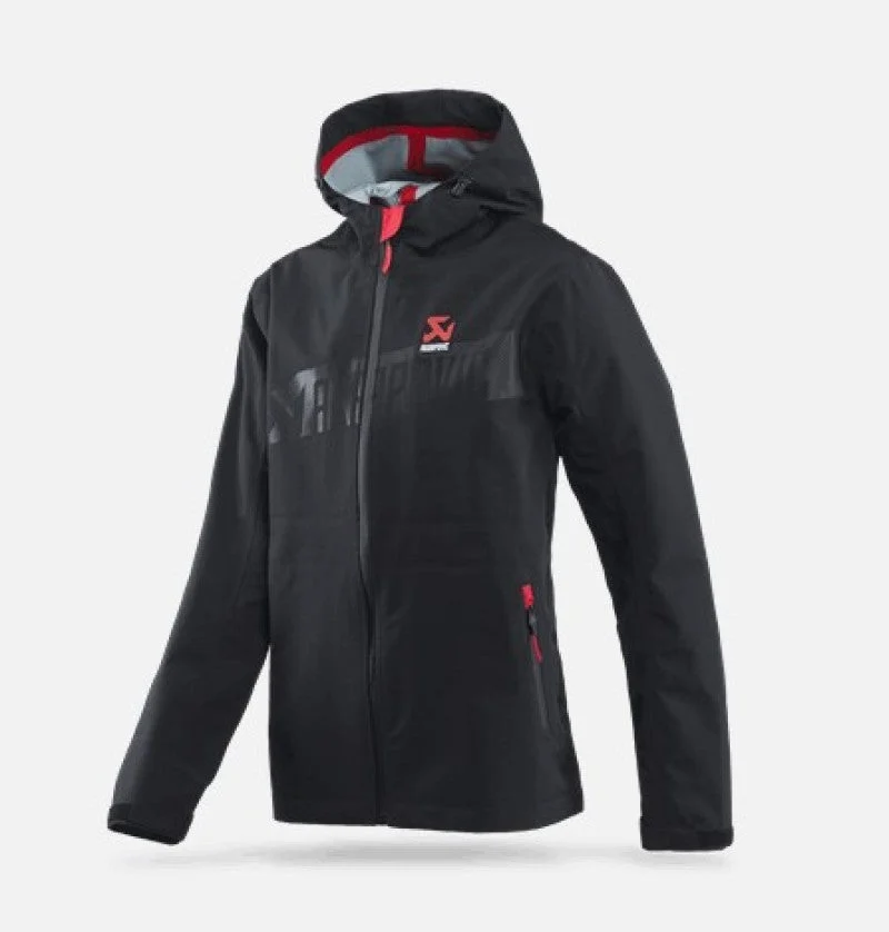 Akrapovic Womens Corpo Rain Jacket Black L Waterproof Outdoor Jacket