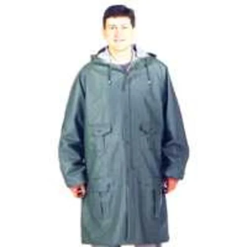 Diamondback 8156GRBXL Heavy Duty Rain Parka Blue Waterproof Work Jacket for Outdoor Protection