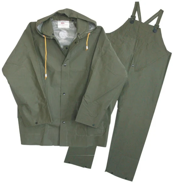 Boss 3PR0300GX Rain Suit XL Green for Work and Outdoor Protection