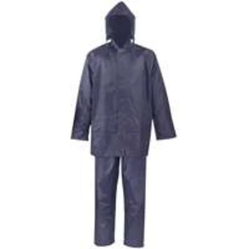 Diamondback SPU045-M 2-Piece Blue Polyester Rainsuit Medium Size Waterproof