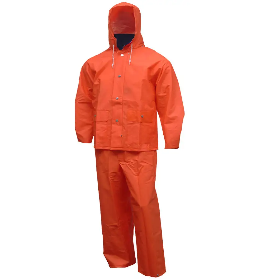 Comfort-Tuff S63219-2X Jacket & Bib Overall Complete Rainsuit Blaze Orange XXL for Outdoor Work