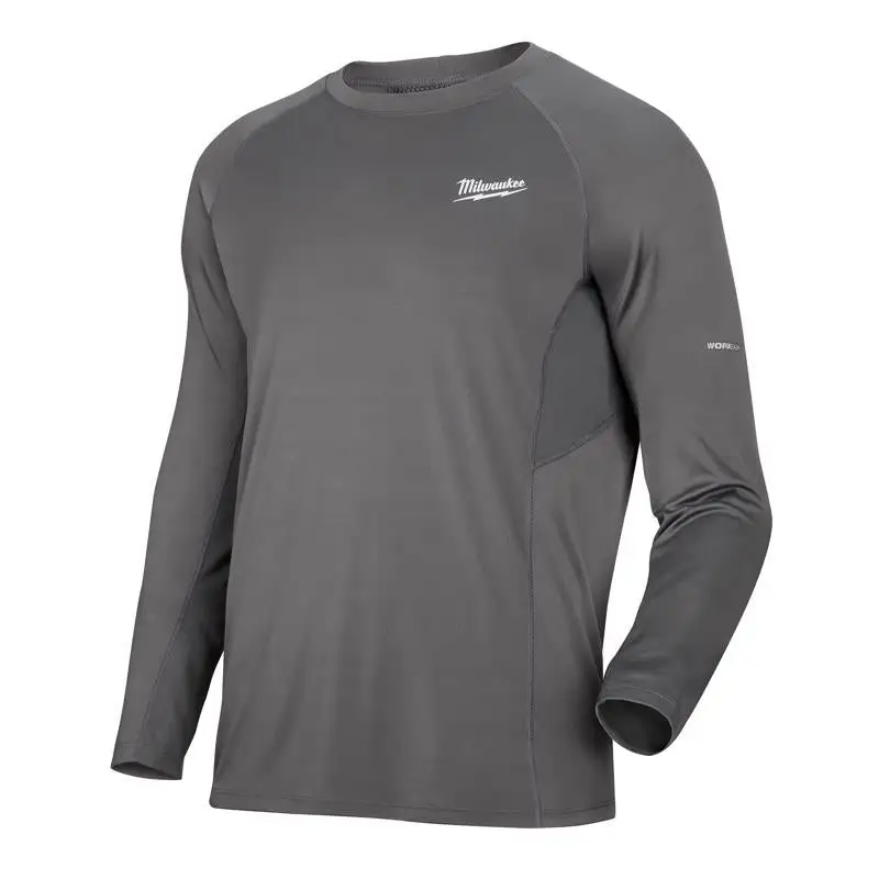 Milwaukee Workskin XXL Long Sleeve Men's Crew Neck Black Midweight Base Layer Tee Shirt