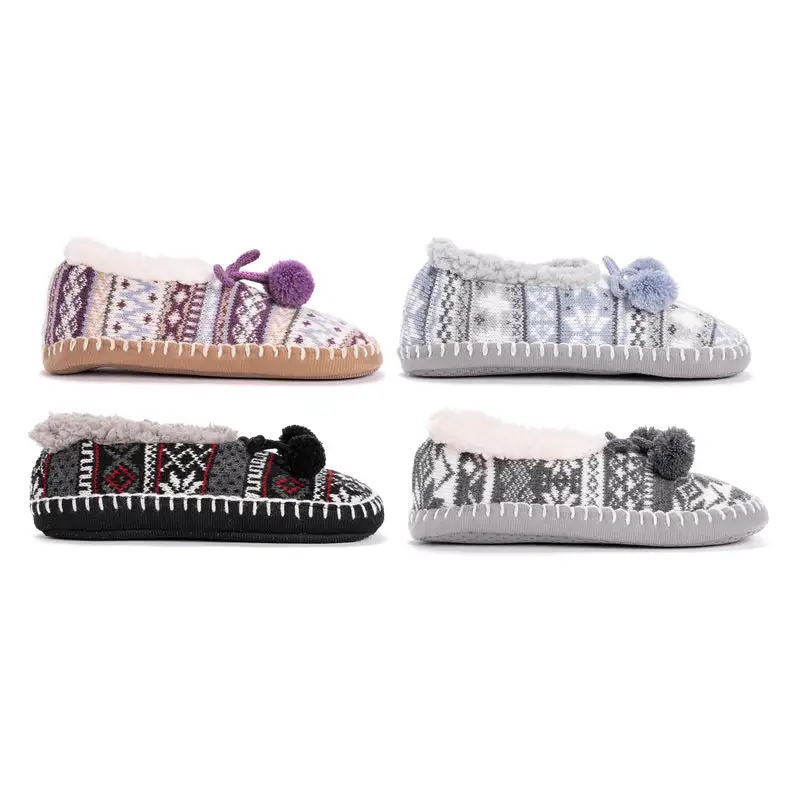Muk Luks Women's Ballerina Slippers Assorted Colors Pack of 24