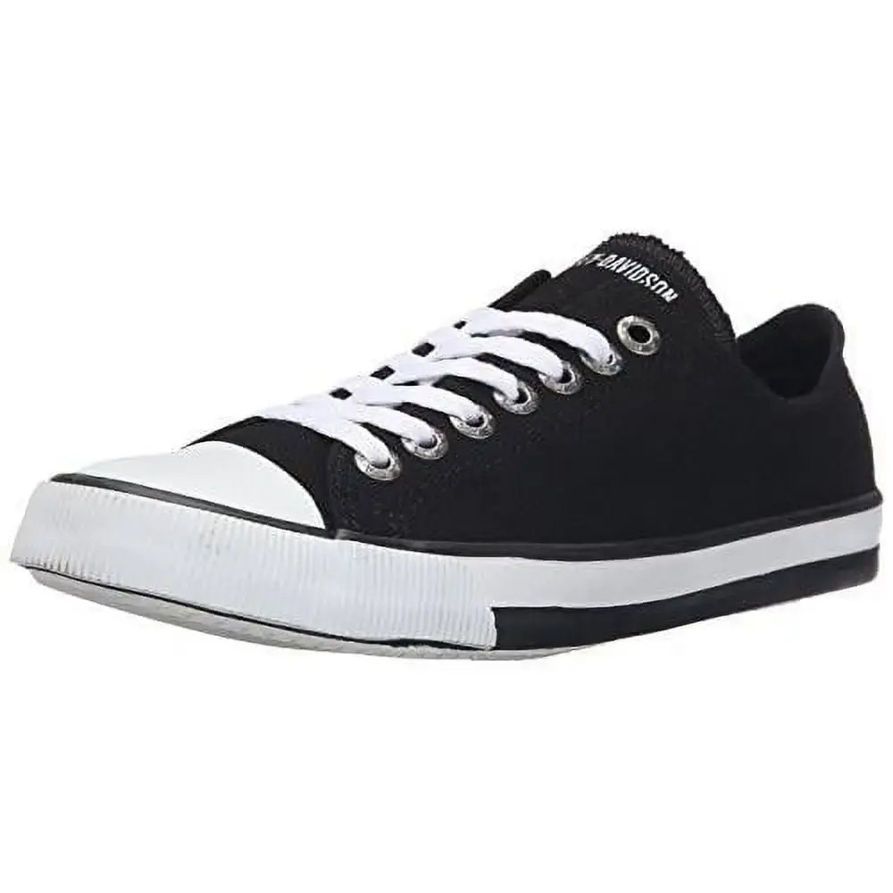 Harley-Davidson Women's Zia Vulcanized Shoe BLACK CANVAS - MGW-19141