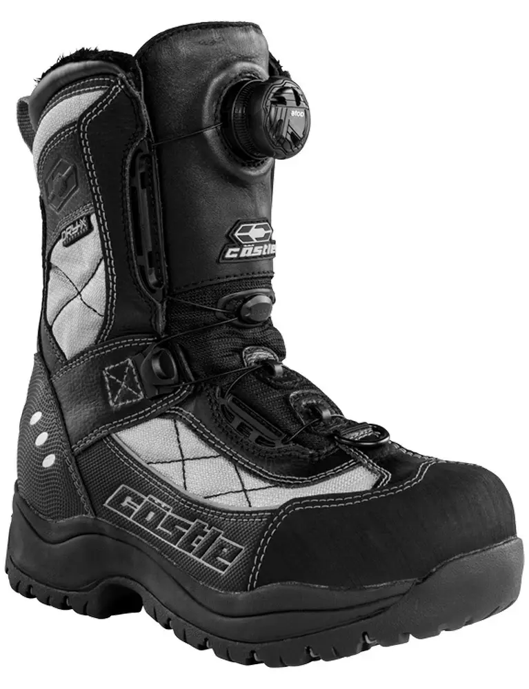 Castle X Charge Atop Womens Snow Boots Gray/Black 6 USA - MGW-14672